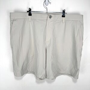 Southern Tide brrr-die‎ 8" Performance Shorts Khaki Wicking Stretch Men 42 *READ